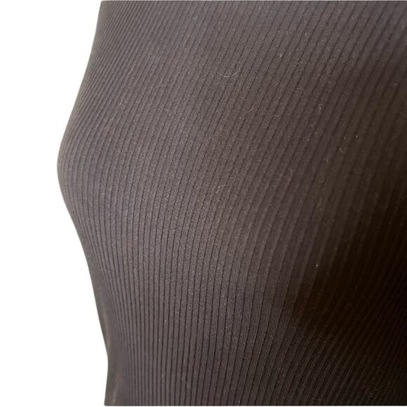 NWOT John Elliott Cotton Ribbed Black Mini Dress - Sz Small - Picture 7 of 9